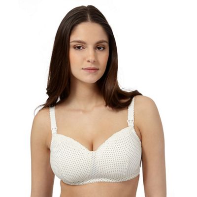 Miriam Stoppard Nurture Cream polka dot nursing bra